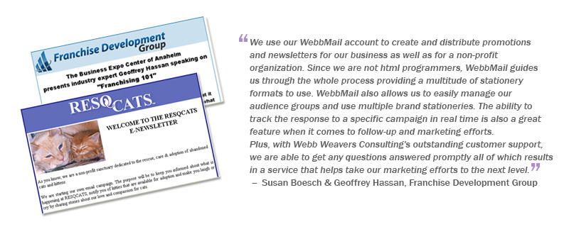 Webb Weavers Consulting's clients and projects are diverse, here are some of current clients and their comments about working with us...