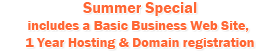 Spring Special includes a Basic Business Web Site & WebbMail Email Marketing account - click for details!