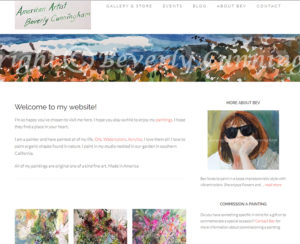 image of beverlycunningham.com home page