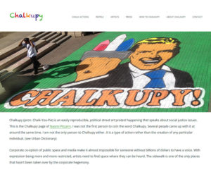 image of chalkupy.org home page, WordPress website & maintenance