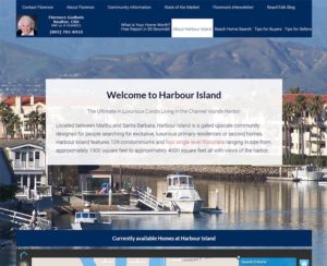 harbourislandliving.com, custom WordPress website, maintenance & hosting