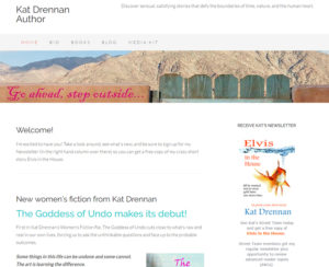 image of katdrennanbooks.com home page