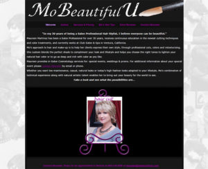 mobeautifulu.com, custom WordPress website, maintenance & hosting