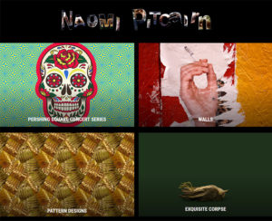 image of naomipitcairn.com home page, custom WordPress website design