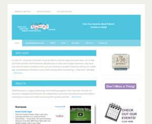 image of shophueneme.net home page, WordPress website, maintenance & hosting