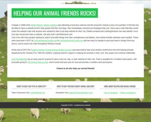 image of helpingouranimalfriends.rocks home page