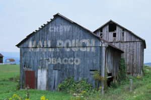 photo of advertisement on side of old barn as example of email sponsorship
