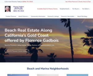 bchrealestate.com home page, custom designed WordPress website